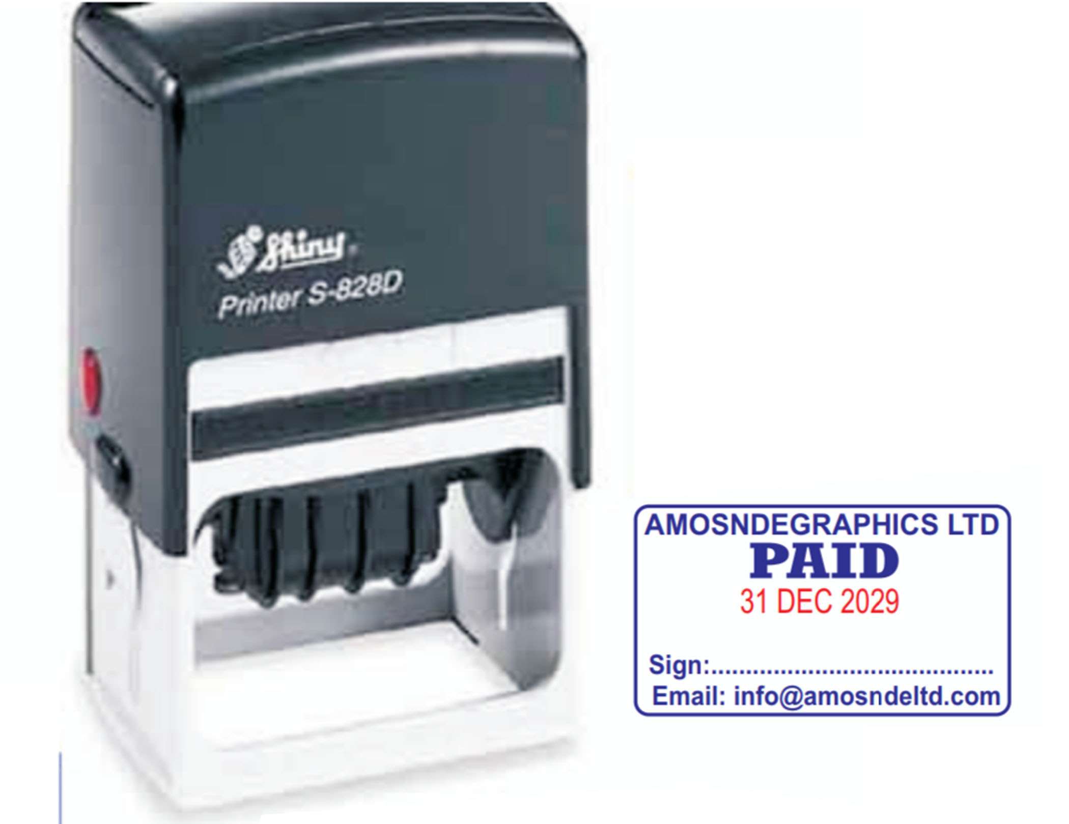 Rectangle Date Rubber Stamp Rectangle Date Rubber Stamp