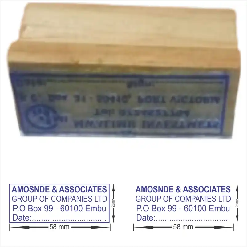 Wooden Stamp wooden Stamp - a custom ordinally stamp